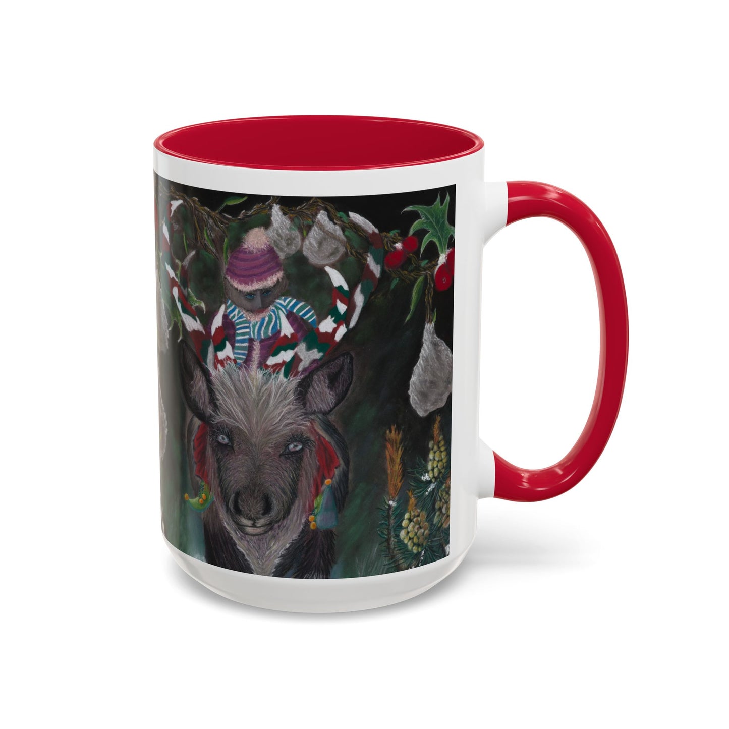 Colorful Mugs (11oz, 15oz) 'Christmas Emergence'.
