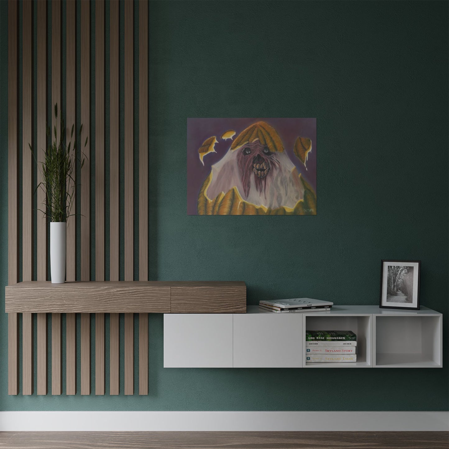 'Morphed' Surrealist Halloween Art Print - Premium Satin Poster