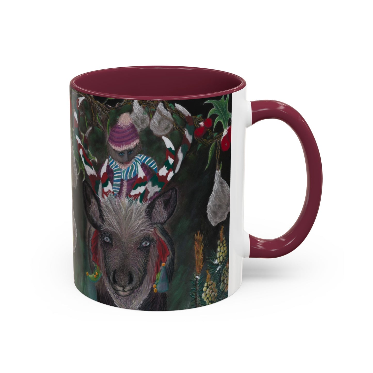 Colorful Mugs (11oz, 15oz) 'Christmas Emergence'.