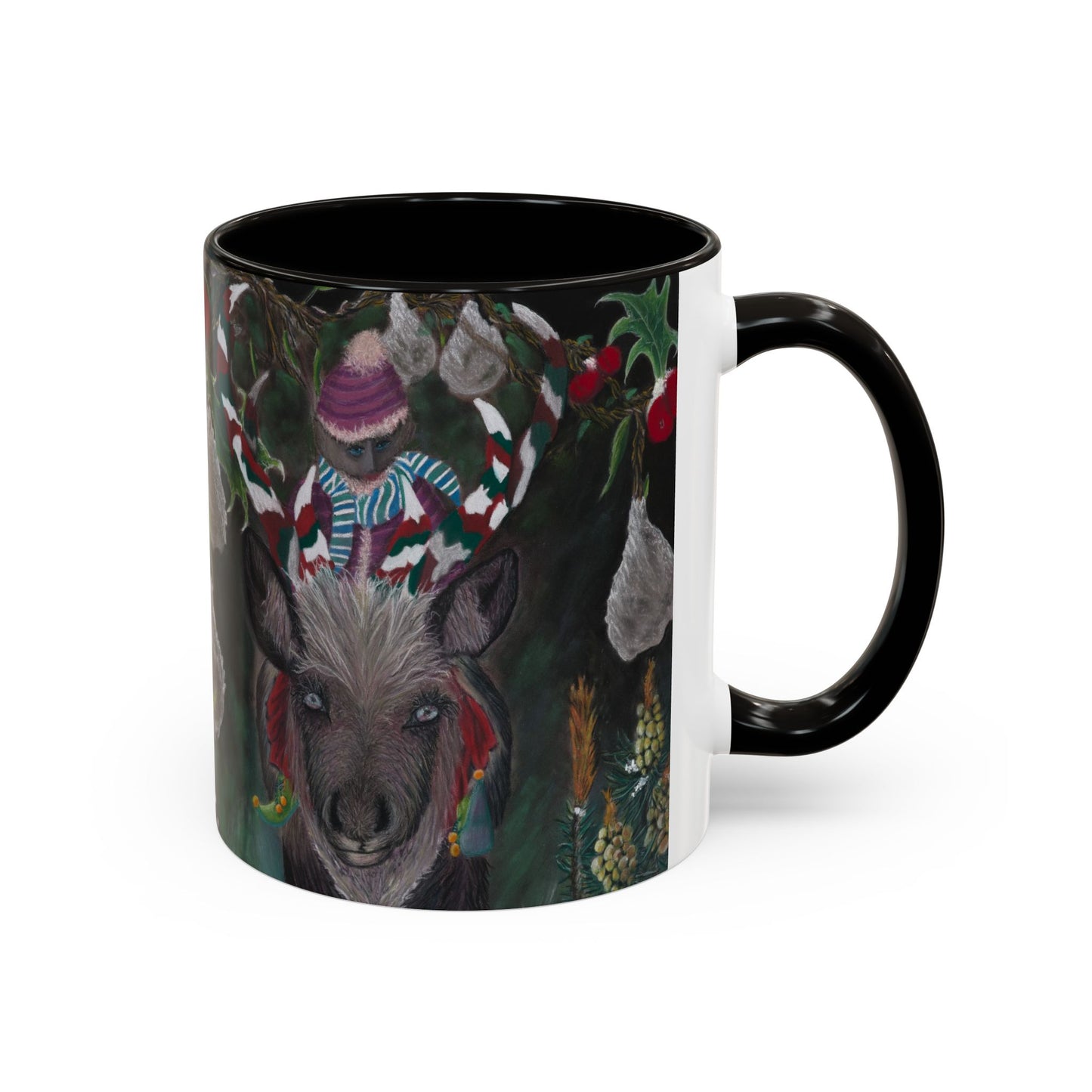 Colorful Mugs (11oz, 15oz) 'Christmas Emergence'.