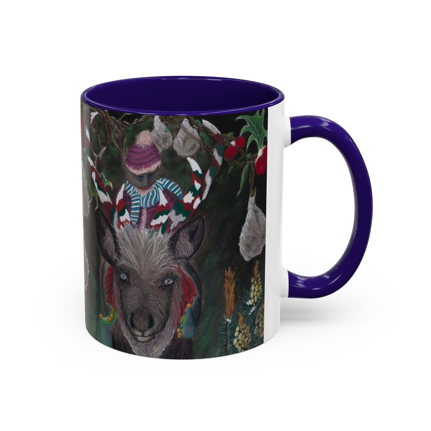 Colorful Mugs (11oz, 15oz) 'Christmas Emergence'.
