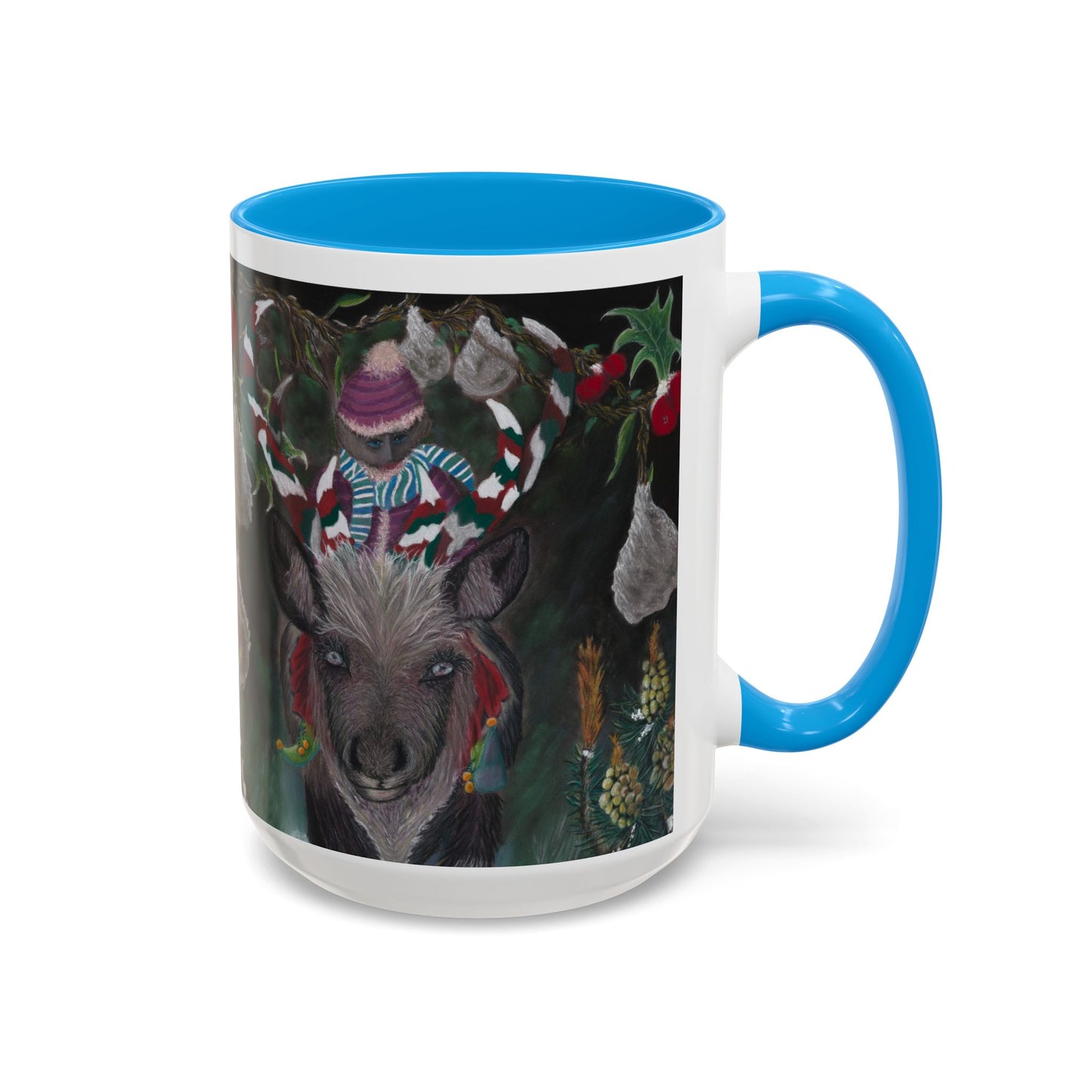 Colorful Mugs (11oz, 15oz) 'Christmas Emergence'.