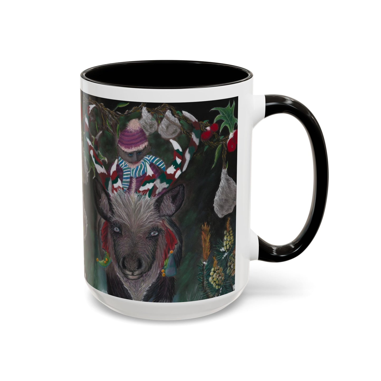 Colorful Mugs (11oz, 15oz) 'Christmas Emergence'.