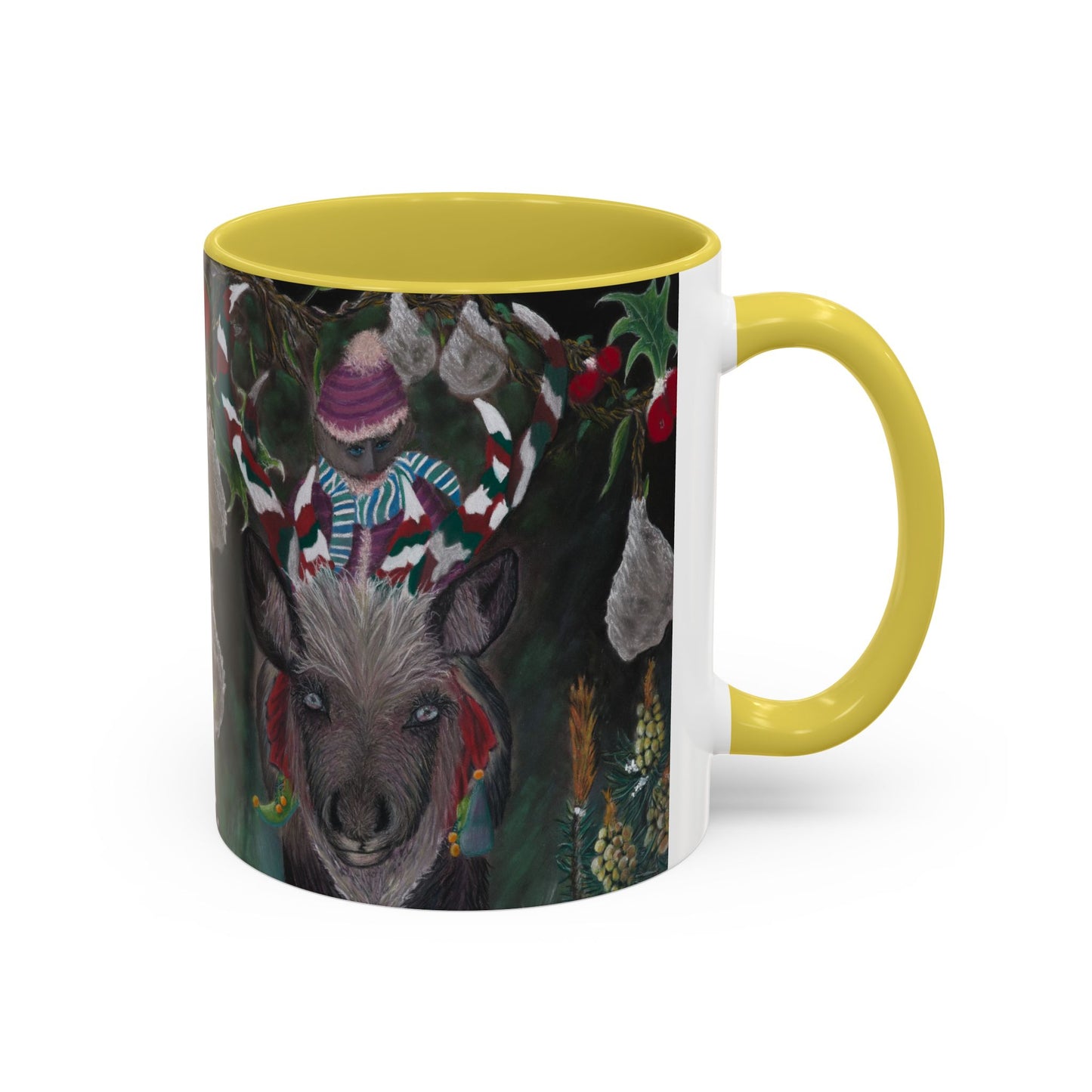 Colorful Mugs (11oz, 15oz) 'Christmas Emergence'.