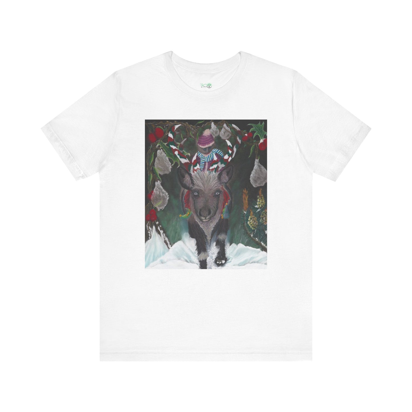 Unisex Short Sleeve T-shirt. 'Christmas Emergence'.