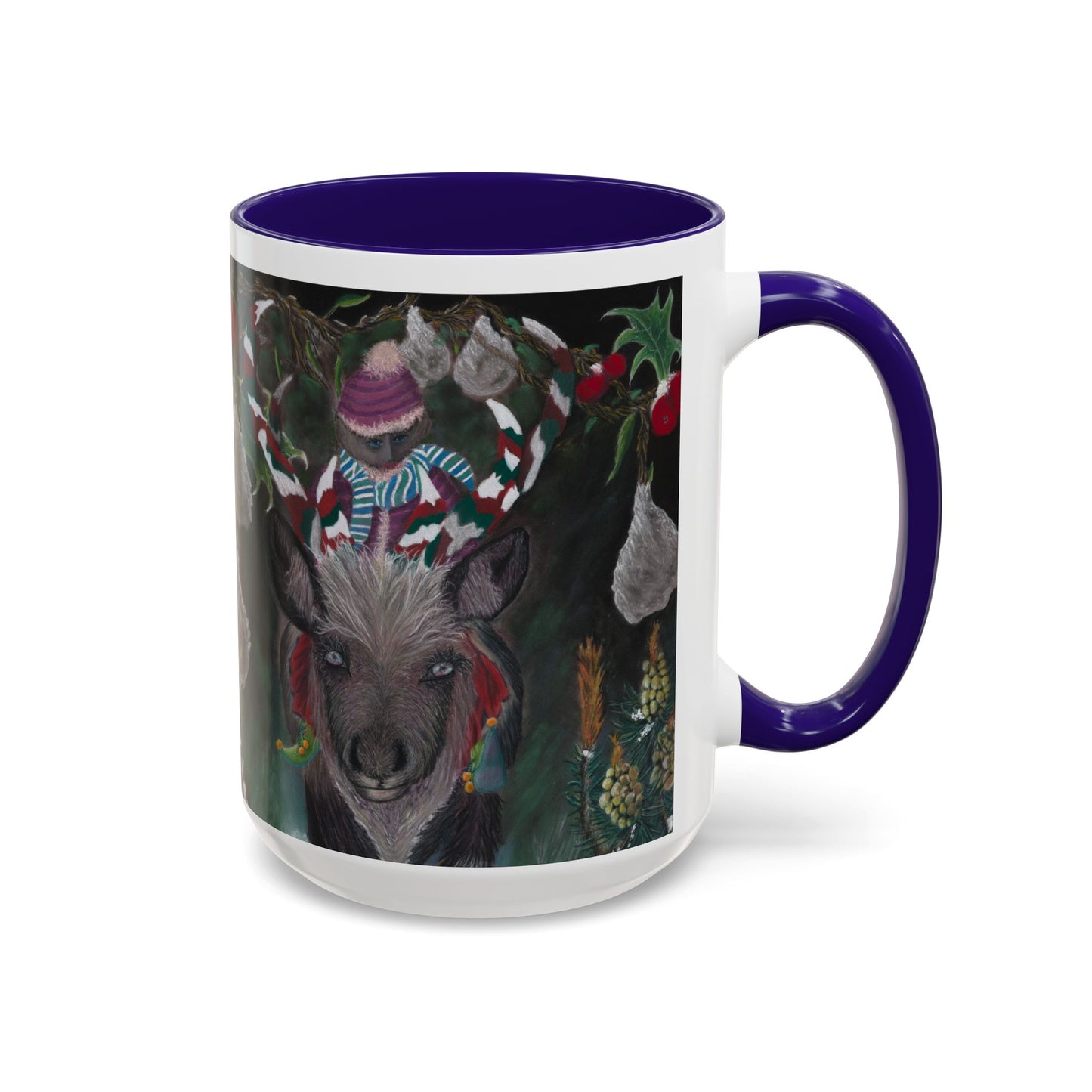 Colorful Mugs (11oz, 15oz) 'Christmas Emergence'.