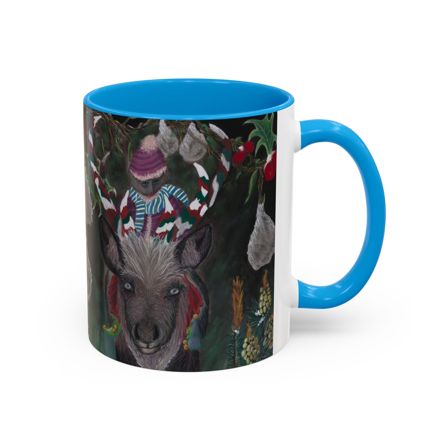 Colorful Mugs (11oz, 15oz) 'Christmas Emergence'.