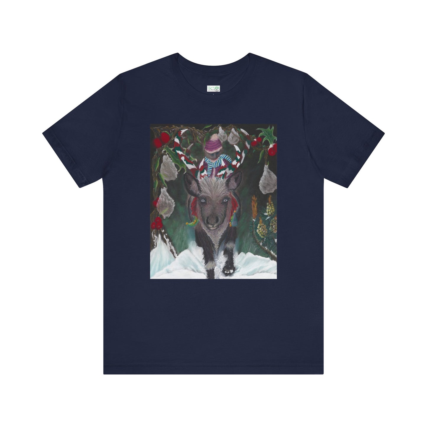 Unisex Short Sleeve T-shirt. 'Christmas Emergence'.