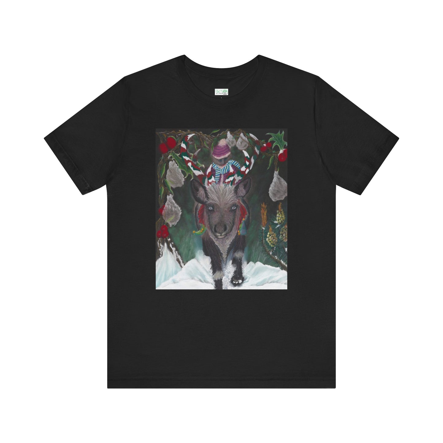 Unisex Short Sleeve T-shirt. 'Christmas Emergence'.