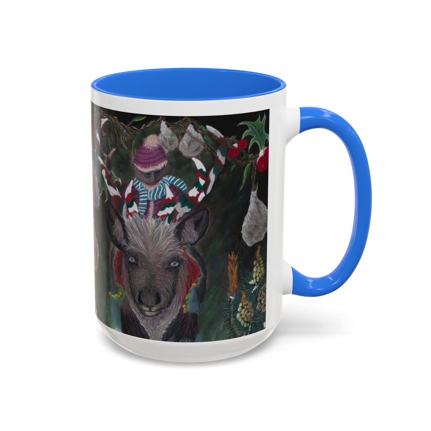 Colorful Mugs (11oz, 15oz) 'Christmas Emergence'.
