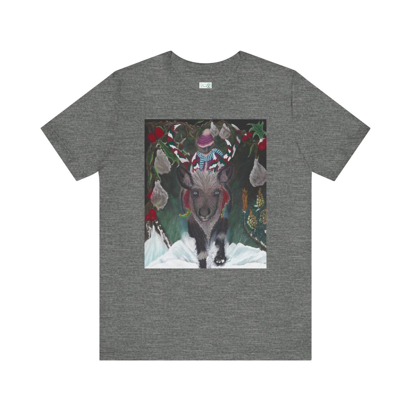 Unisex Short Sleeve T-shirt. 'Christmas Emergence'.