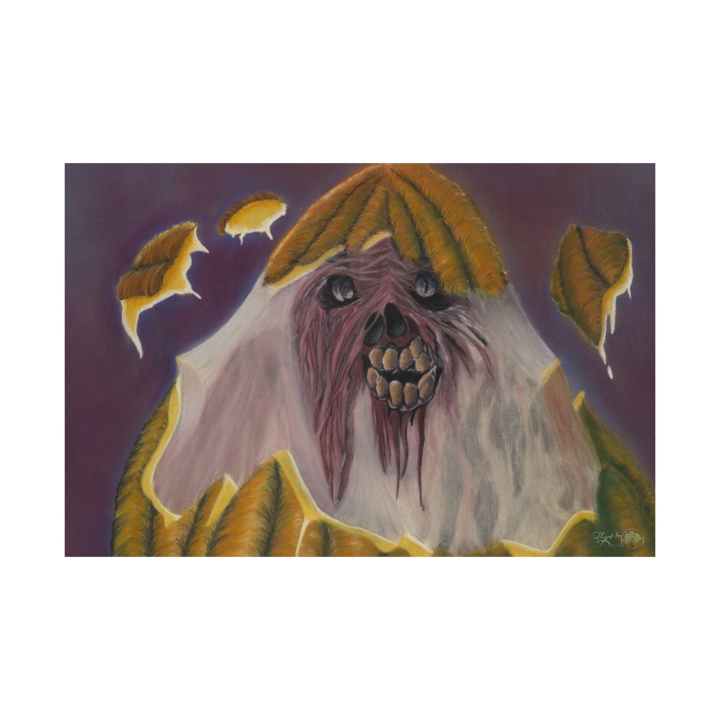 'Morphed' Surrealist Halloween Art Print - Premium Satin Poster