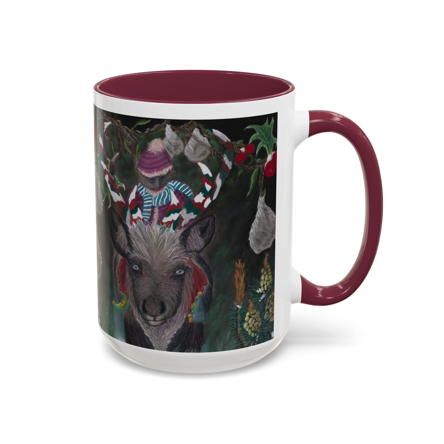 Colorful Mugs (11oz, 15oz) 'Christmas Emergence'.
