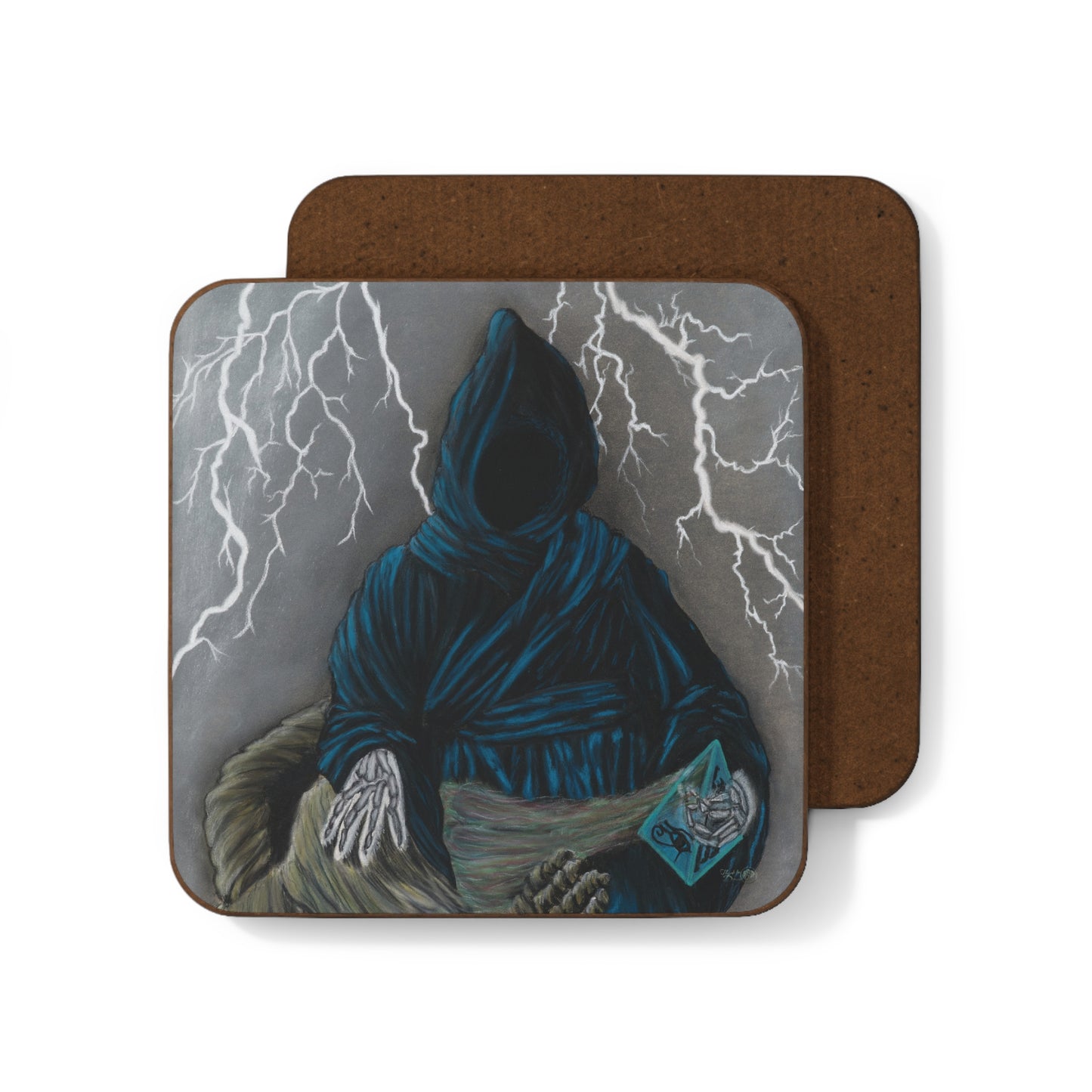 Hardboard Back Coaster 'The Grave Escape'.
