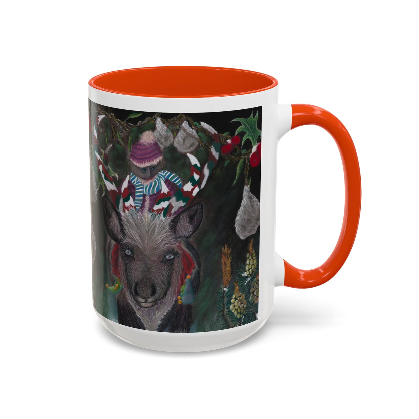 Colorful Mugs (11oz, 15oz) 'Christmas Emergence'.