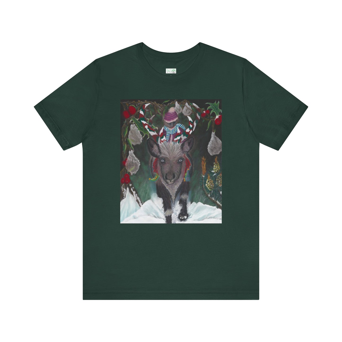 Unisex Short Sleeve T-shirt. 'Christmas Emergence'.