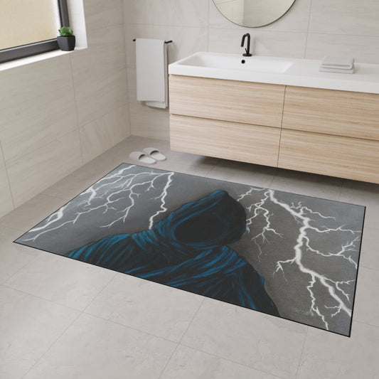 'The Grave Escape' Surrealist Halloween Floor Mat - Heavy Duty Indoor