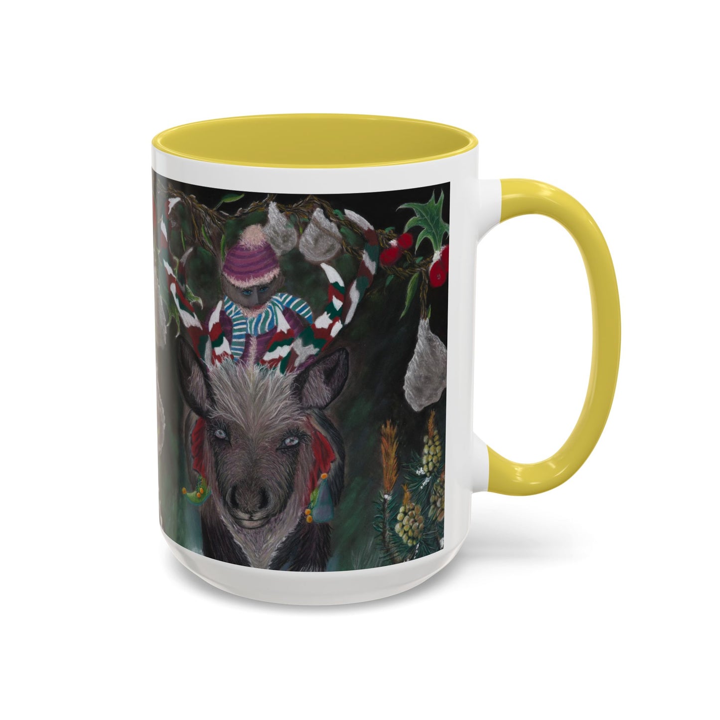 Colorful Mugs (11oz, 15oz) 'Christmas Emergence'.