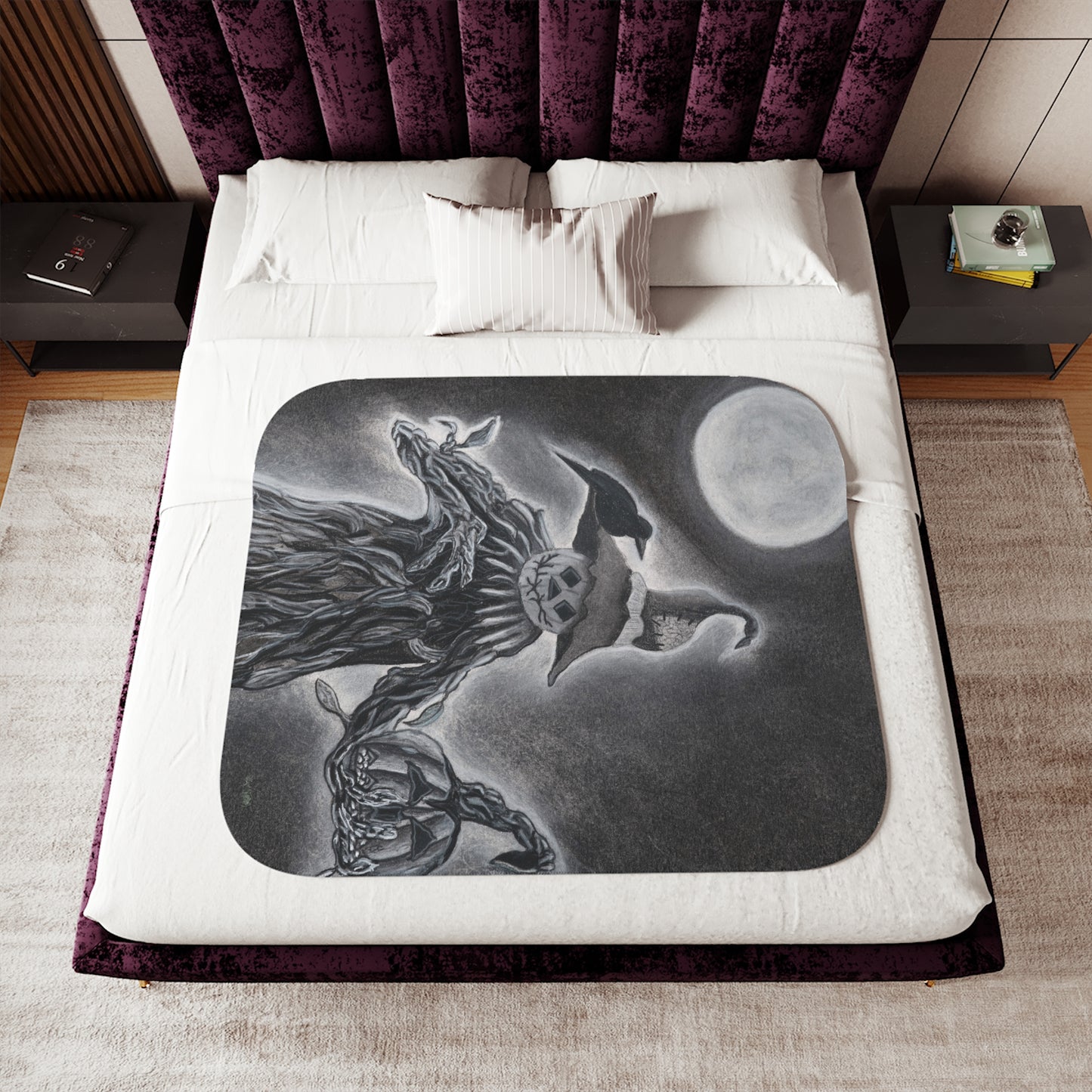Sherpa Blanket, Two Colors 'The Gatekeeper'.