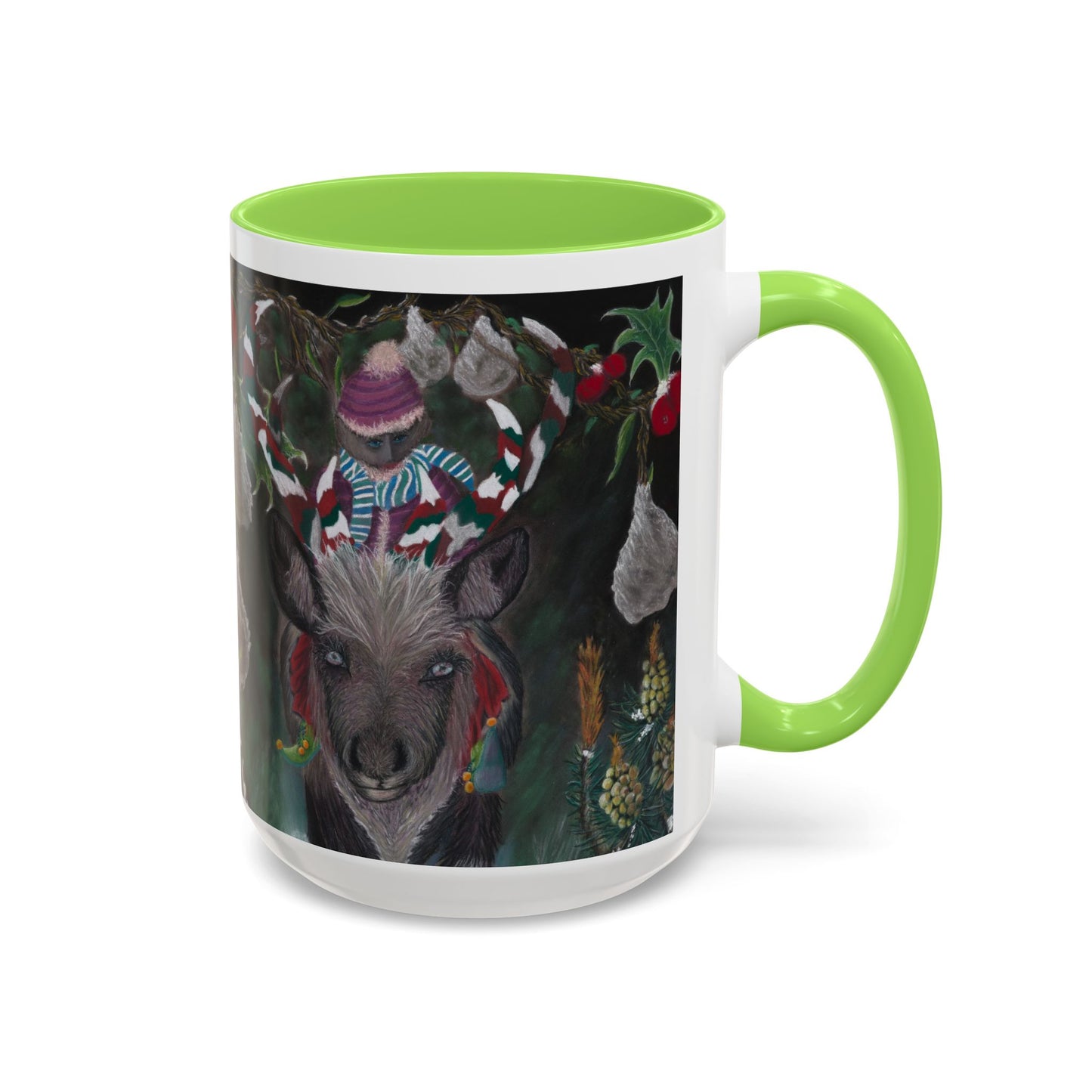 Colorful Mugs (11oz, 15oz) 'Christmas Emergence'.