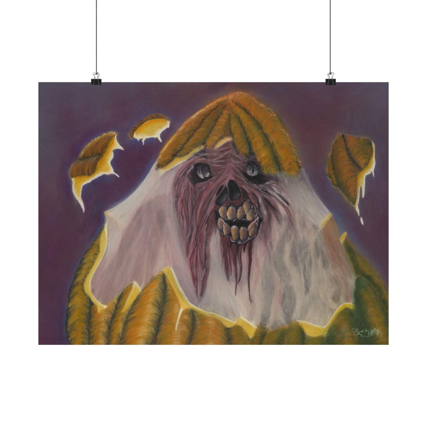 'Morphed' Surrealist Halloween Art Print - Premium Satin Poster