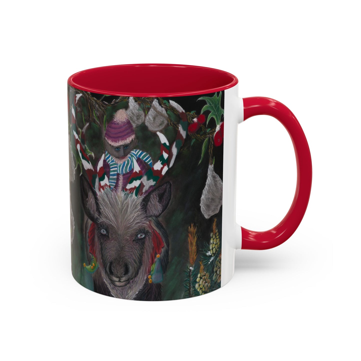 Colorful Mugs (11oz, 15oz) 'Christmas Emergence'.