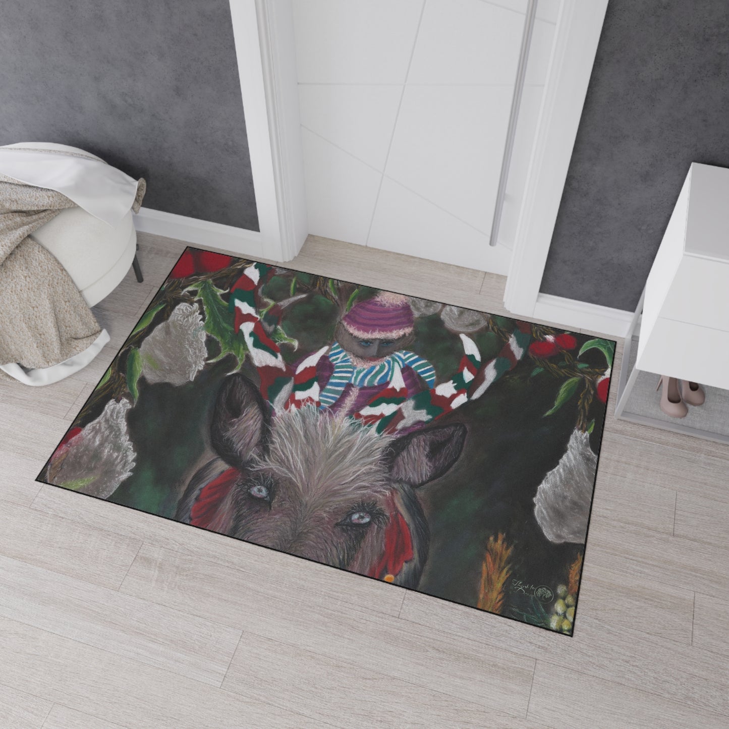 Heavy Duty Floor Mat (Inside) 'Christmas Emergence'.