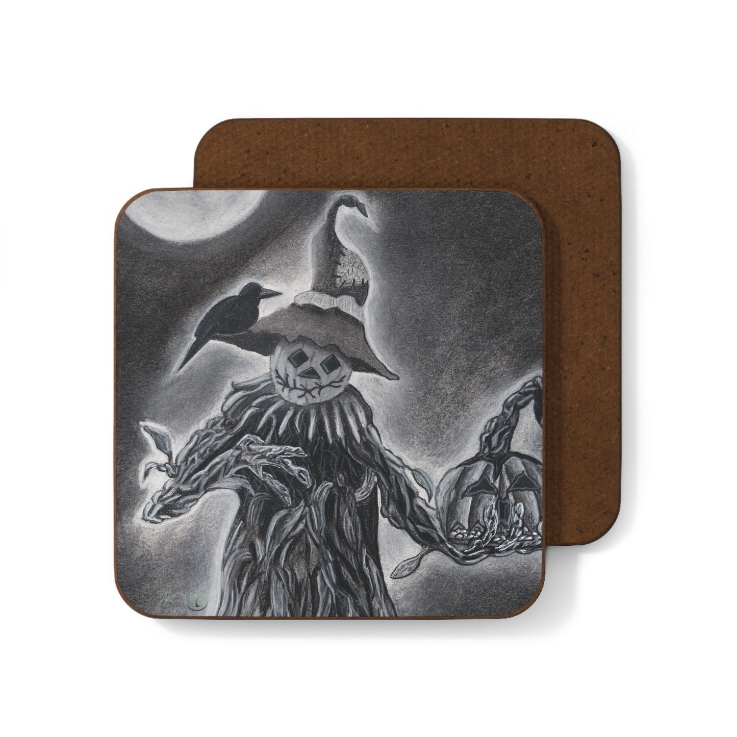 Hardboard Back Coaster 'The Gatekeeper'.