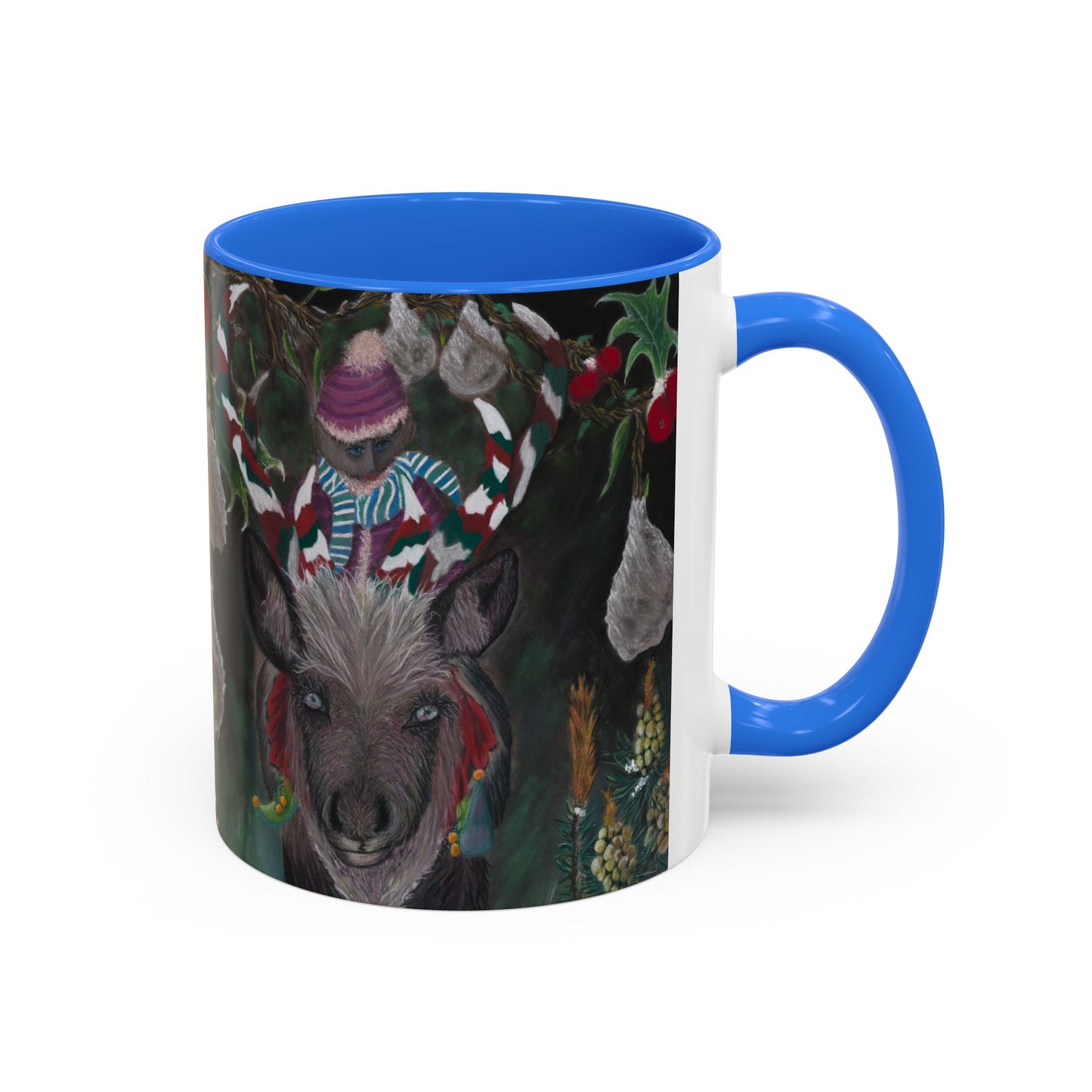 Colorful Mugs (11oz, 15oz) 'Christmas Emergence'.