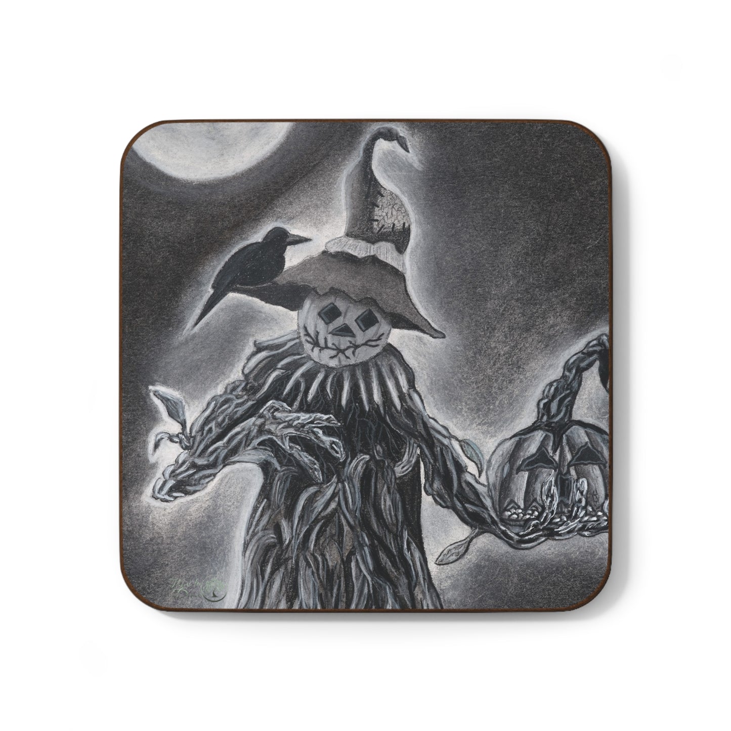Hardboard Back Coaster 'The Gatekeeper'.