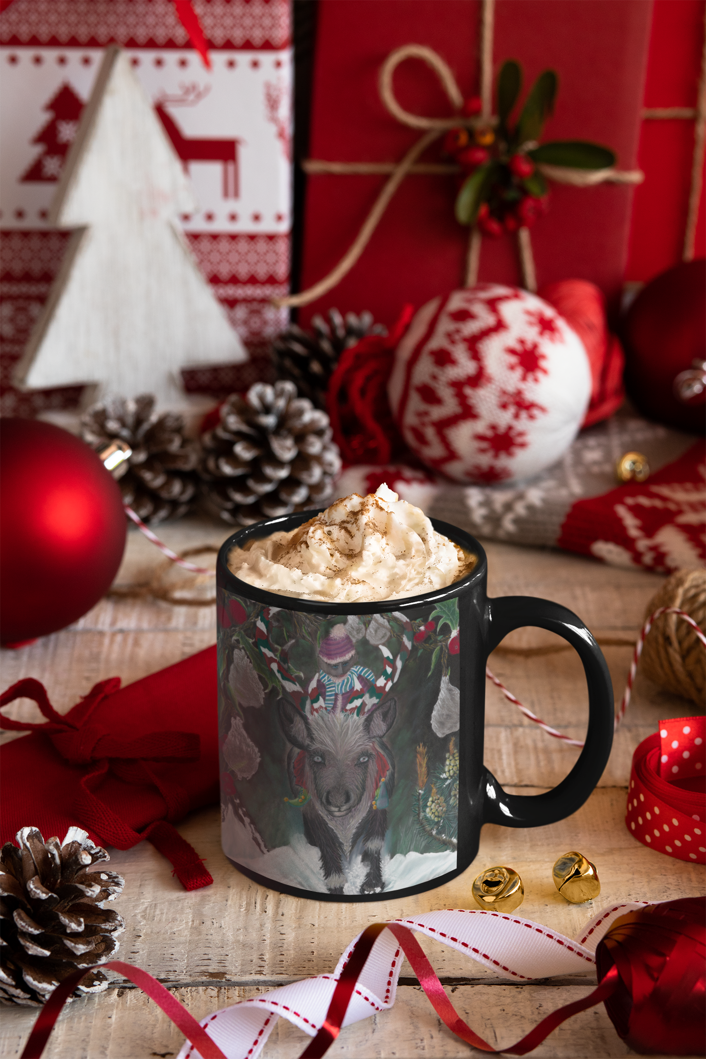 Colorful Mugs (11oz, 15oz) 'Christmas Emergence'.